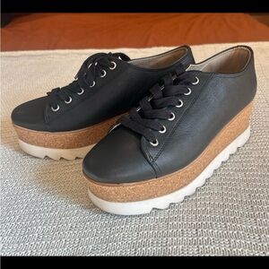 Steve Madden Korrie Platform Lace Up Sneakers with Cork Sole